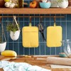 KITCHENAID Ribbed Soft Silicone Pot Holder 2-Pack Set, 2025 Color of the Year, Butter Yellow, 7"x9" - 3 of 4