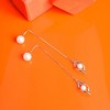 SOHI Women's Sleek Drop Earrings - 2 of 3