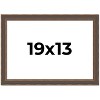 PosterPalooza | Elegant Brown Picture Frame - UV Acrylic, Backing Board, Hanging Hardware Included - 2 of 4