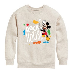 Boys' - Disney - Rock The House Graphic Long Sleeve Fleece Sweatshirt - 1 of 4