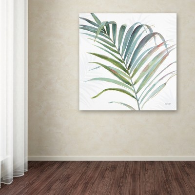 24" x 24" Green and Teal Abstract Canvas Print