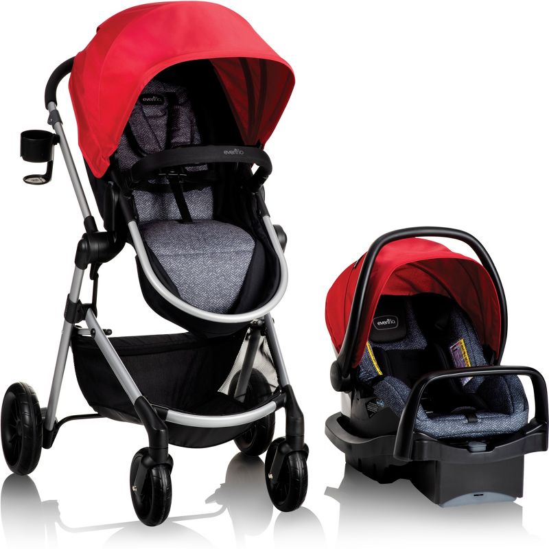 Evenflo Pivot Modular Travel System with LiteMax Infant Car Seat with Anti-Rebound Bar, 1 of 37