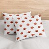Sweet Jojo Designs Boy Full/Queen Comforter Bedding Set Football Green Brown and Red 3pc - 4 of 4