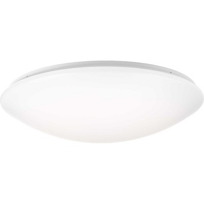17" Modern LED Cloud Flush Mount in White Acrylic
