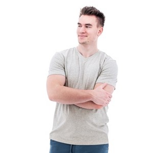Old Ranch Brands Men's Ryder Organic V-Neck Stretch Tee - 1 of 4