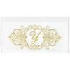Linum Home Textiles 100% Turkish Cotton MONICA Gold Thread 2PC Embellished Bath Towel Set - 3 of 3