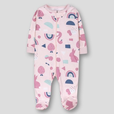 Image of Lamaze Baby Girls' Organic Cotton Pastel Cuties Sleep N' Play - Rose Pink