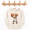 The Juniper Shop Watercolor Basketball Bear Toddler Hoodie - 2 of 4