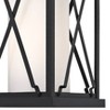 Minka Lavery Modern Outdoor Wall Light Fixture Matte Black 15 3/4" Etched Opal Glass Shade for Post Exterior Deck Porch Yard Patio - image 2 of 2