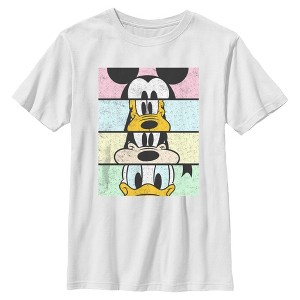 Boy's Disney Mickey & Friends Cropped Portraits T-Shirt - 1 of 4