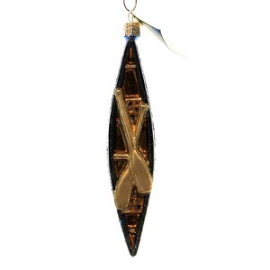 Old World Christmas 6.5 Inch Canoe Tree Ornament , River Or Dugout Boat Ornament (PC) - 1 of 2