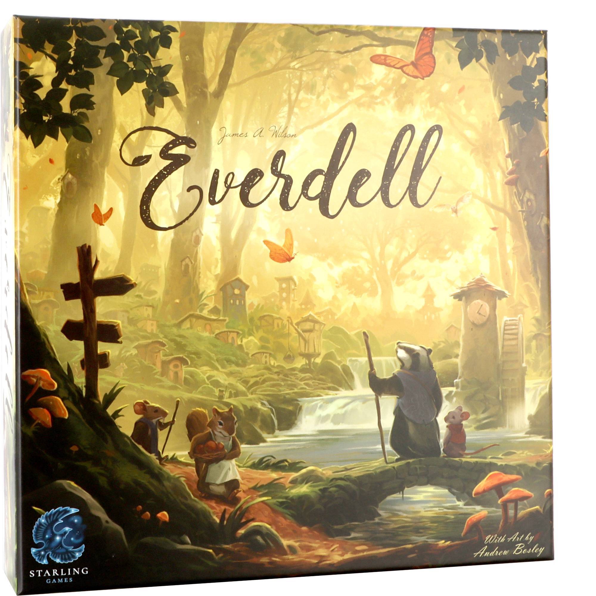 Everdell Game: Asmodee Strategy Board for Creative Thinking & War, 30-90 Minutes, 1-4 Players