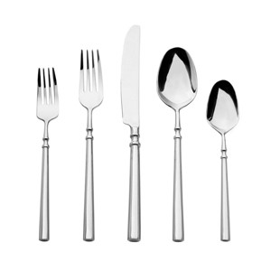 Godinger Silver 20pc Regal Mirrored Stainless Steel Flatware Set: Service for 4, Dishwasher-Safe, Includes Forks & Spoons - 1 of 2