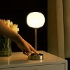 JONATHAN Y 12.25" Natalia Modern Minimalist Iron Rechargeable Integrated LED Table Lamp Nickel/White : Touch Sensor, 3-Way Dimmable - 2 of 4