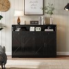 COZONY Farmhouse Buffet Cabinet with Storage,Rustic Wood Sideboard with Drawers and Shelves, Multi-Functional Storage Cabinet for Kitchen Living Room - 3 of 4