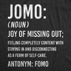 Mens JOMO Joy Of Missing Out Tshirt Funny Sarcastic Introvert Graphic Novelty Tee - Crazy Dog Men's T Shirt - image 2 of 4