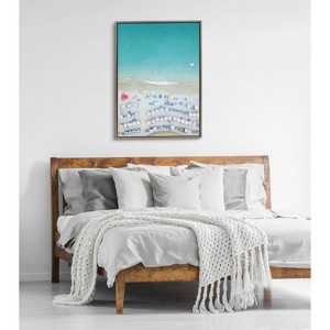 28" x 38" Sylvie Monterosso al Mare Swim by Rachel Dowd: Nautical Wall Art - Kate & Laurel All Things Decor - 1 of 4