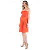 24seven Comfort Apparel Maternity Strapless Mini Dress - 2 of 4