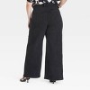 Women's High-Rise Wide Leg Jeans - Ava & Viv™ - 2 of 3