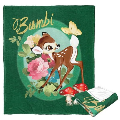 Bambi 80th Celebration Bambi Bouquet Silk Touch Throw Blanket