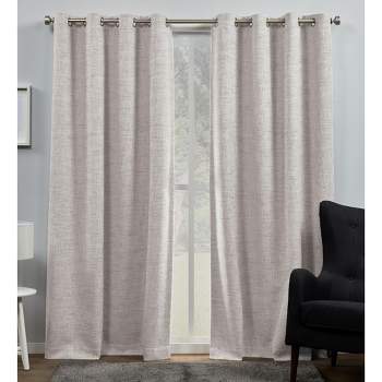Exclusive Home Burke 100% Blackout Grommet Top Curtain Panel Pair