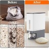 Rice Dispenser 25 Lbs(11.3kg), Rice Storage Container Sealed Moisture Proof with Measuring Cup for Kitchen Pantry Household, BPA-Free, 1 Pack - 4 of 4