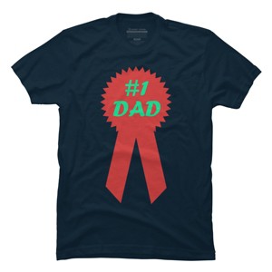 Men's Design By Humans #1 DAD Ribbon By T-Shirt - 1 of 2