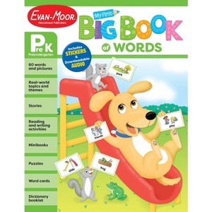 My First Big Book of Words, Grade Prek Workbook - (My Big Book of Words) by  Evan-Moor Educational Publishers (Paperback) - 1 of 1