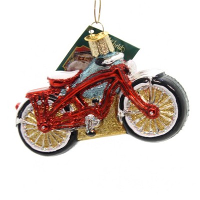 Old World Christmas 2.5" Cruiser Bike Ornament Beach  -  Tree Ornaments