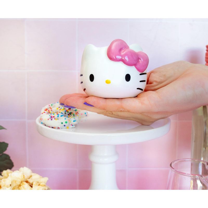 Silver Buffalo Sanrio Hello Kitty Pink Bow Sculpted Ceramic Mini Mug | Holds 3 Ounces, 4 of 10
