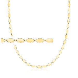 Ross-Simons Italian 10kt Yellow Gold Oval-Link Necklace - 1 of 3