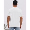 INSPIRE CHIC Men's Jacquard Texture Crew Neck Short Sleeve Casual Knitted T-Shirt - 3 of 4