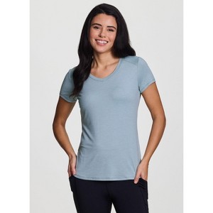 RBX Active Women's V-Neck Athletic Tee Quick Drying Buttery Soft Short Sleeve Running T-Shirt - 1 of 4