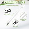 Unique Bargains Braided Soft Keychain ID Badges Lanyard with Metal Ring 3 Pcs - 2 of 4
