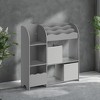 Toy and Book Organizer for Kids, Kids Bookshelf and Toy Storage, Storage Organizer with 2 Storage Boxes - 3 of 4