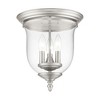Livex Lighting Legacy 3 - Light Flush Mount in  Brushed Nickel - 4 of 4