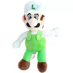 Chucks Toys Super Mario 8.5 Inch Character Plush | Fire Luigi