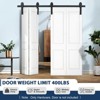Sliding Door Hardware - Bi-Folding Track Kit for 2/4 Closet Doors, Heavy Duty Side Mounted Roller, Smooth Quiet Operation, Easy Install (No Door) - 4 of 4