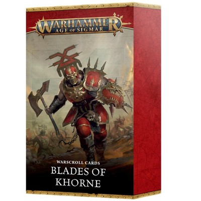 Warscroll Cards Blades of Khorne 4th Edition Warhammer AoS PREORDER 8/2