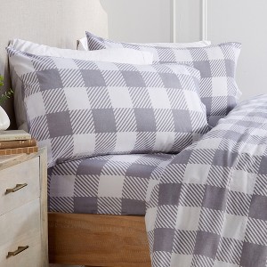 Market & Place Alpine Cotton Flannel Printed Sheet Set - 1 of 4