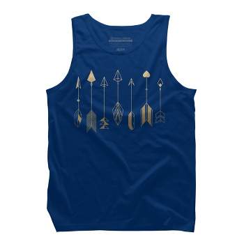 Men's Design By Humans Be Brave Little Arrow (gold) By staceyroman Tank Top