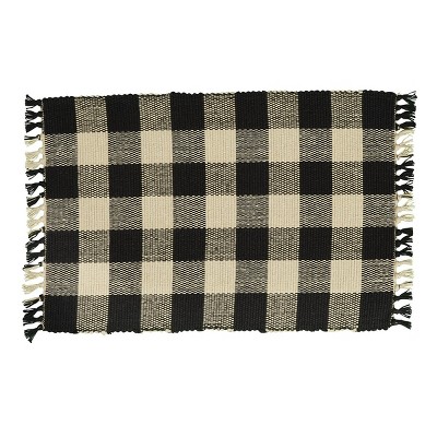 Park Designs Wicklow Yarn Placemat Set - Black