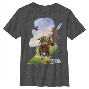 Boy's Nintendo Legend of Zelda Link Silhouette T-Shirt - 1 of 4