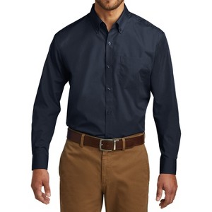 Mafoose Men's Classic Long Sleeve Stain Release Carefree Poplin Woven Shirt - 1 of 4