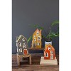 Ceramic Houses – 10" Tall Decorative Home Figurines Set of 3 by Kalalou - 4 of 4