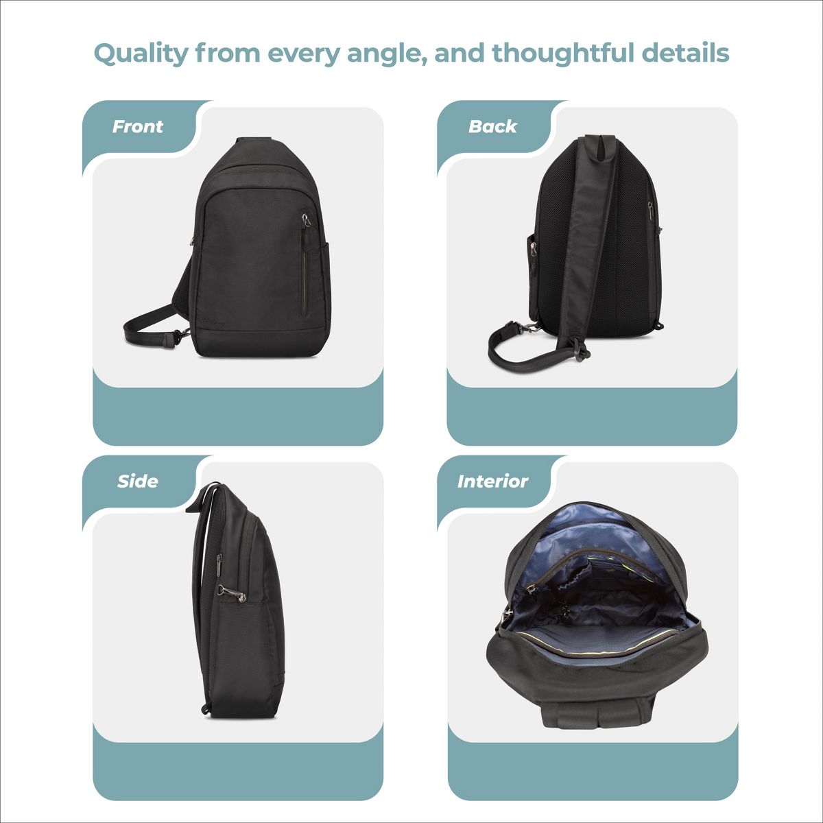 Travelon Anti Theft Urban Sling Bag - thumbnail 4