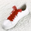 INSPIRE CHIC Sneakers Flat Snow Yarn Wide Transparent Shoe Laces 1" Width 2 Pairs - 2 of 4