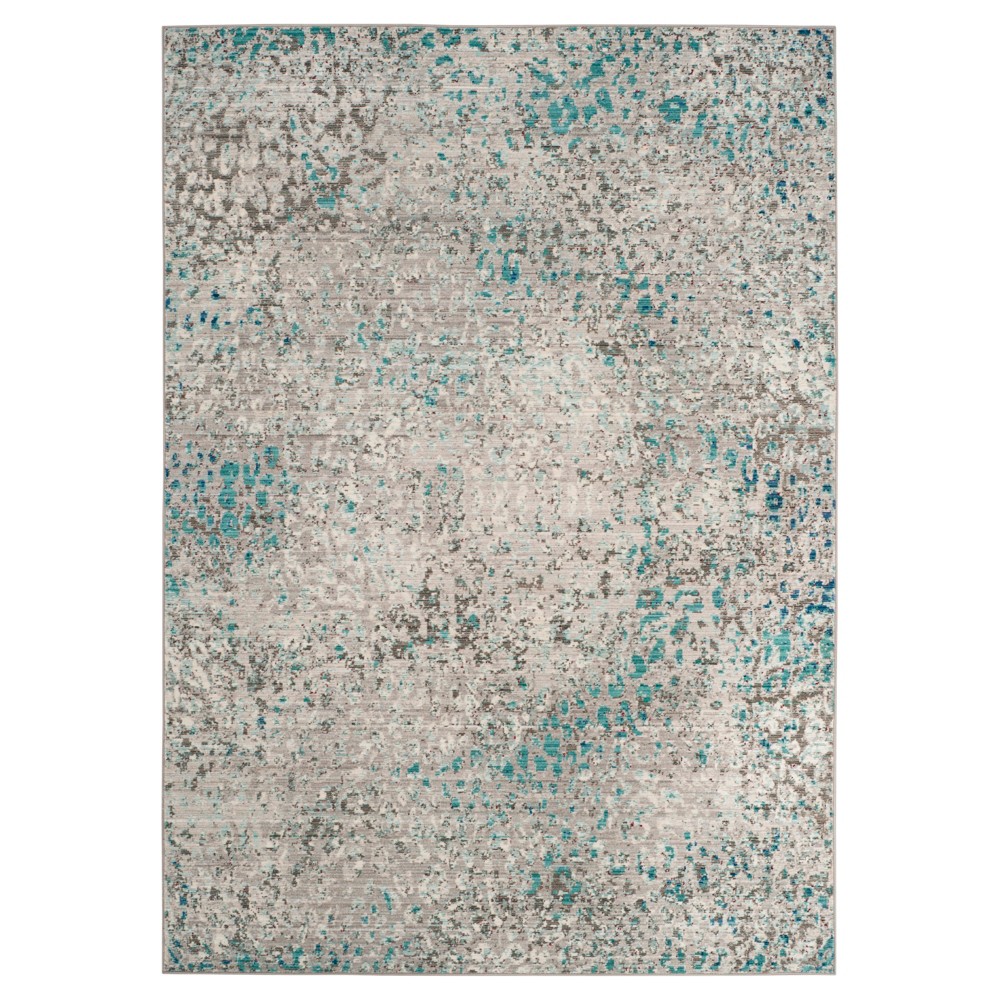 9'x12' Evangeline Loomed Rug Gray/Light Blue - Safavieh