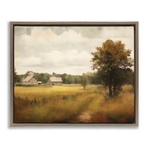 Stupell Industries Old Country Rural Blur Floating Frame Canvas Art - 1 of 4