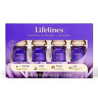 Lifelines Essential Oil Blends 4 Pack - in Bloom